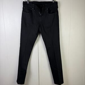 True Religion Geno Jeans Mens Relaxed Slim Fit Black‎ Flap Size 30